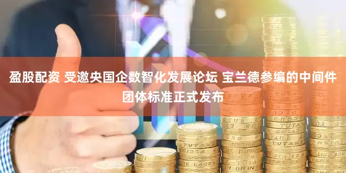 盈股配资 受邀央国企数智化发展论坛 宝兰德参编的中间件团体标准正式发布