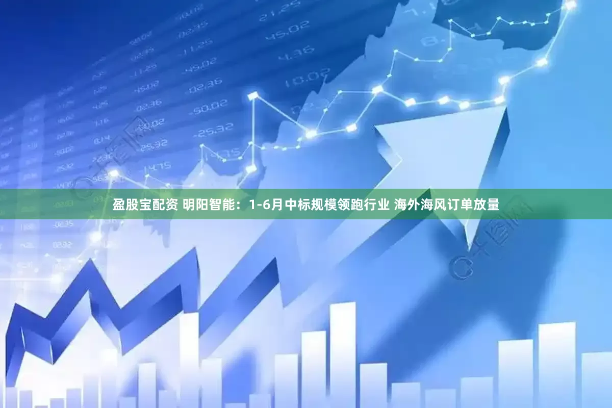 盈股宝配资 明阳智能：1-6月中标规模领跑行业 海外海风订单放量